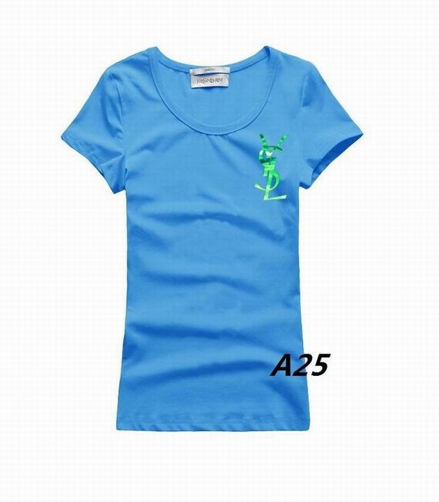 YSL short round collar T woman S-XL-137